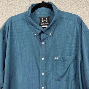 Cinch Shirt Mens XL Blue Arena Flex Button Performance Ranch Cowboy Western